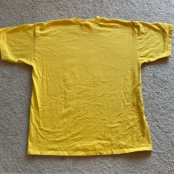 Vintage 90s Disney T-shirt yellow Mikey and Minnie - Picture 3 of 7